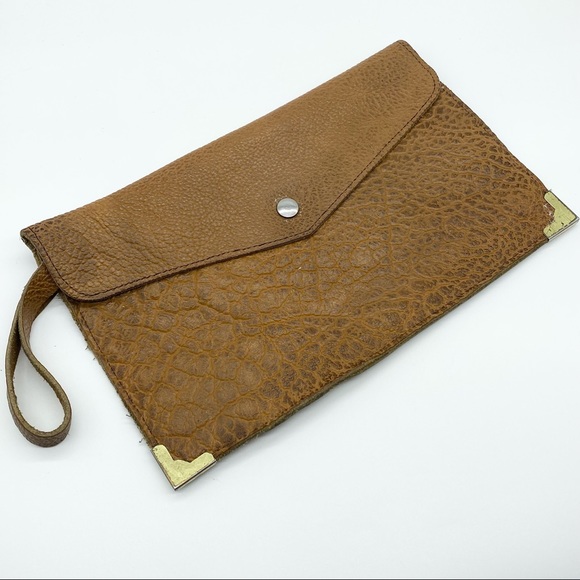 The Leather Hand Nashville Handbags - Vintage Leather Hand Nashville Handmade Clutch